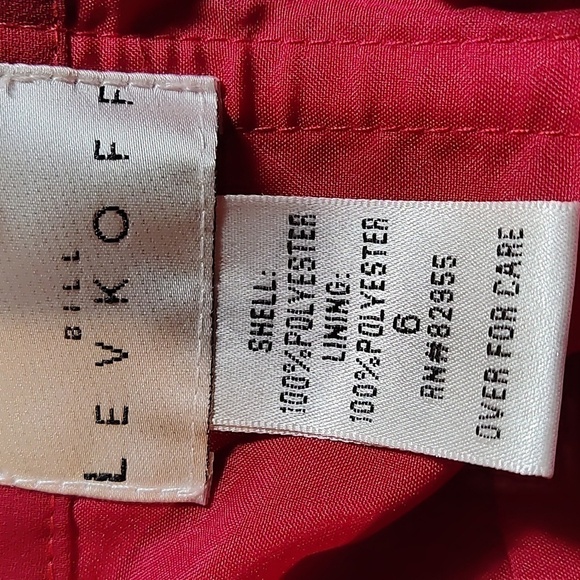 Bill Levkoff red back out strapless dress Size: 6.… - Picture 5 of 5